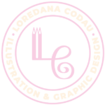 Loredana Codau Illustration & graphic design brand visual identity logo type ©Loredana Codau 2022