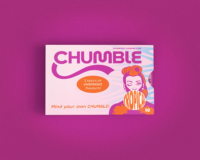 Chewing Gum packaging design Tropical by Loredana Codau