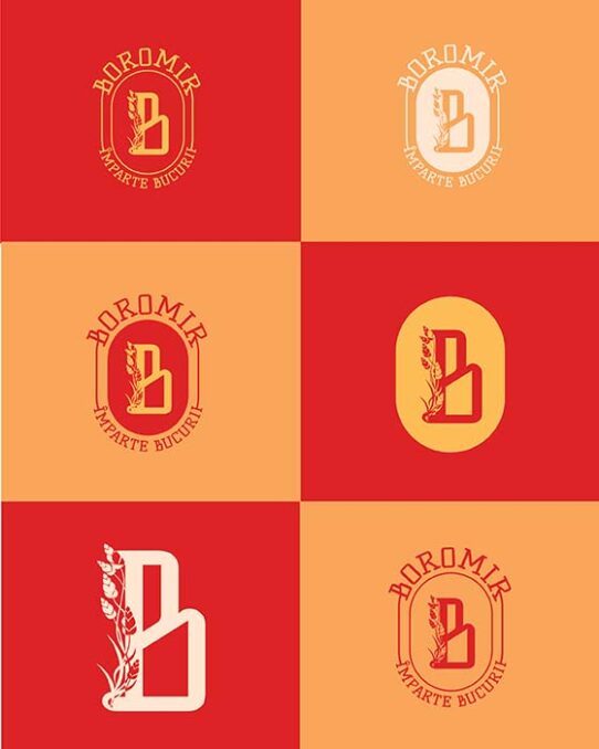 Boromir bakery rebranding design logomark and submark logo