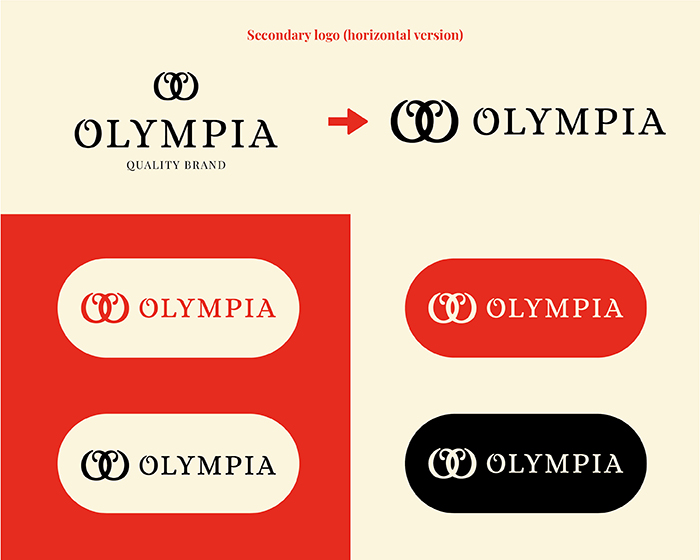 Rebranding Olympia Romania secondary logo passion project by ©Loredana Codau