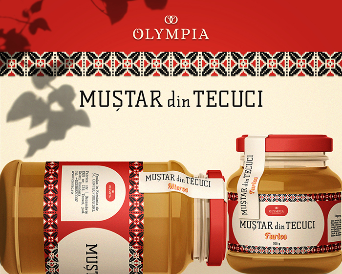 Olympia Mustar din Tecuci Mustard from Tecuci mockup rebranding passion project by ©Loredana Codau