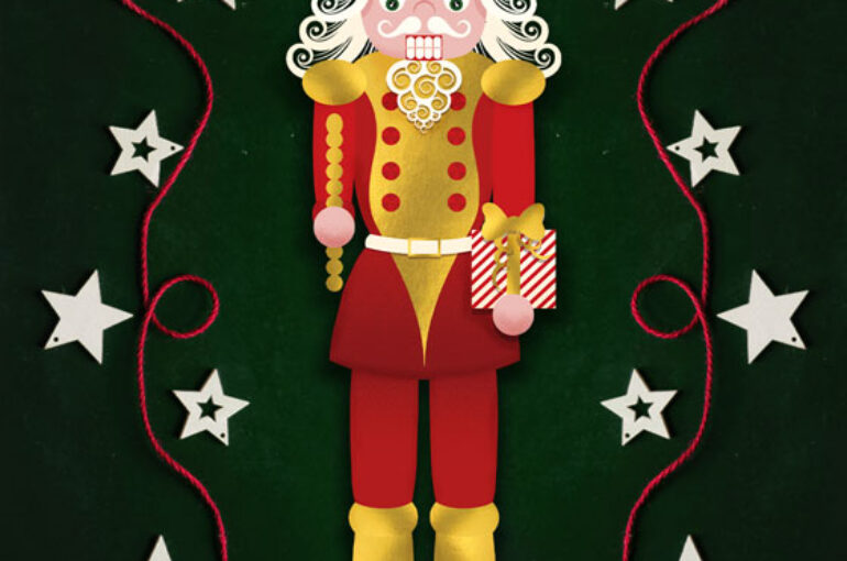 The Nutcracker DIY Christmas tree ornaments illustrated by Loredana Codau