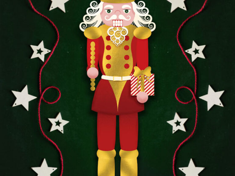The Nutcracker DIY Christmas tree ornaments illustrated by Loredana Codau